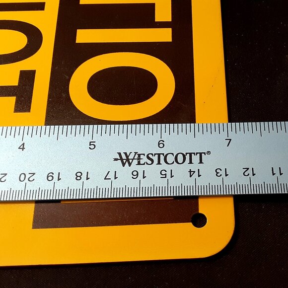 Caution Do Not Enter by Brady 7 x 10" Aluminum Sign- Use on a Teens Bedroom Door - Picture 5 of 5